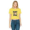 Disobey Your Global Tyrant Trudeau Classic Women's Cropped Raw Edge T-Shirt