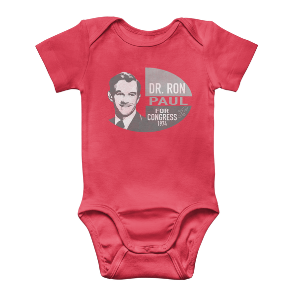 Ron Paul for Congress B&W Classic Baby Onesie Bodysuit