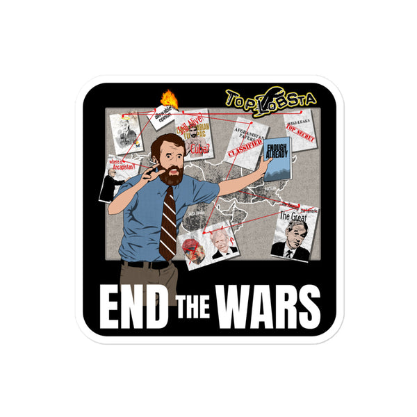 End The Wars Bubble-free stickers