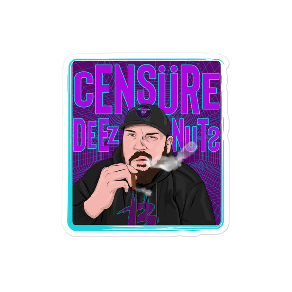 Censure Deez Nuts Bubble-free stickers