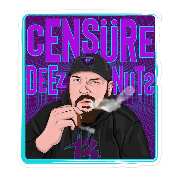 Censure Deez Nuts Bubble-free stickers