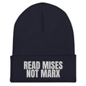 Read Mises, Not Marx Cuffed Beanie