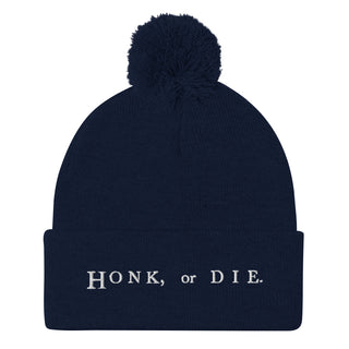 Honk or Die Pom-Pom Beanie