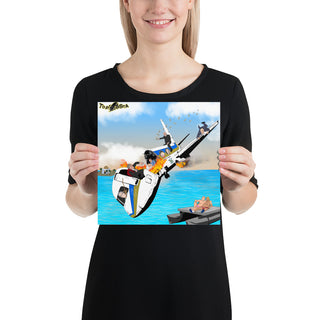Pedo Plane Crash Photo paper poster