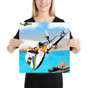 Pedo Plane Crash Photo paper poster