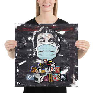 Mask Formation Psychosis Photo paper poster