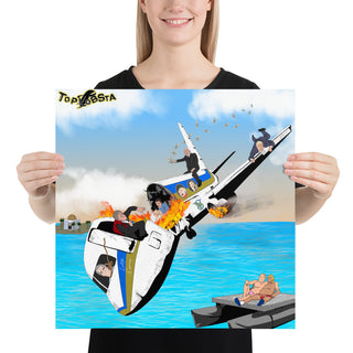 Pedo Plane Crash Photo paper poster