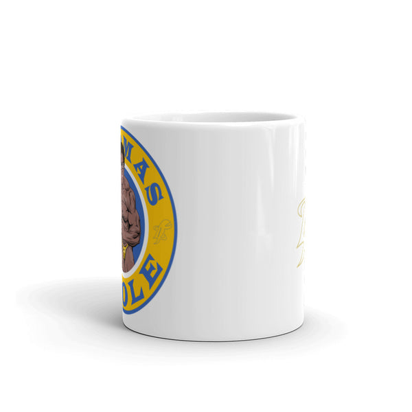 Thomas Swole White glossy mug