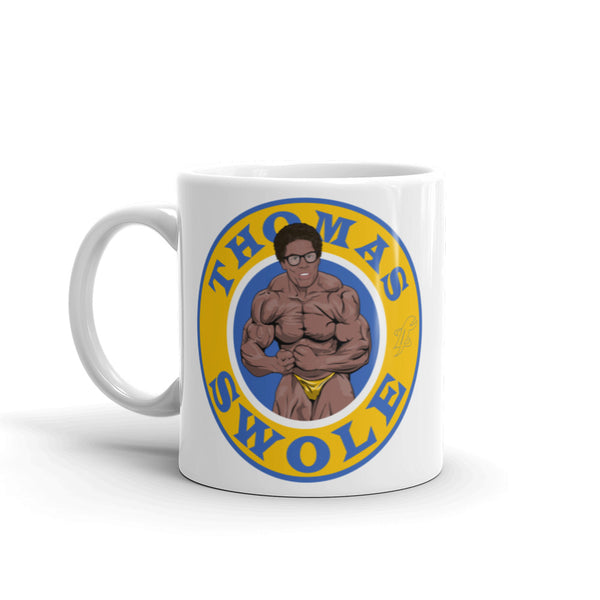 Thomas Swole White glossy mug