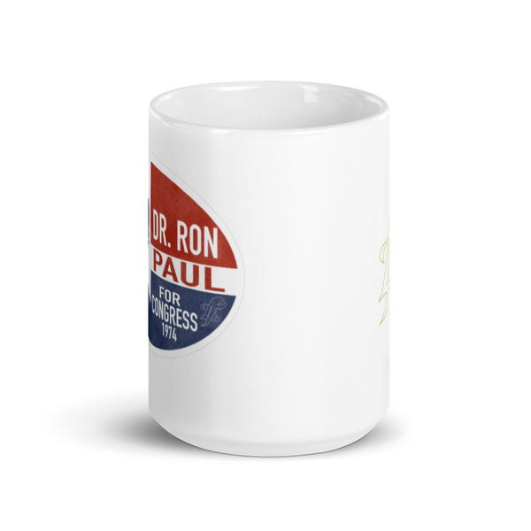 Ron Paul for Congress White glossy mug