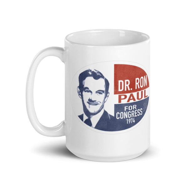 Ron Paul for Congress White glossy mug